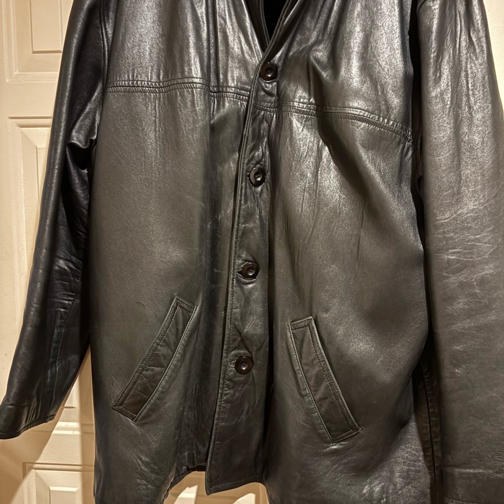 Men's Black Leather Jacket